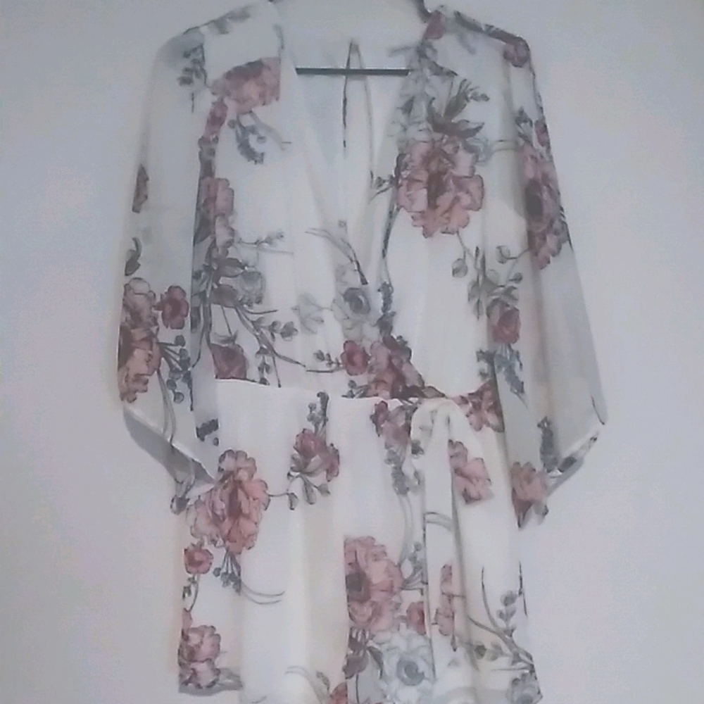 Charlotte Russe Floral Short Romper